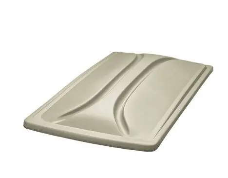 Universal 80" Long Track Top Golf Cart Roof- Stone 1