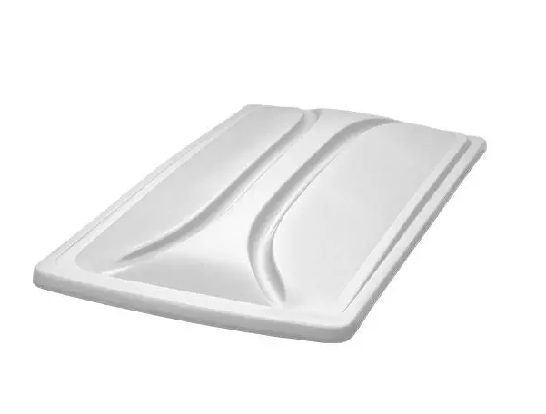 Universal 80" Long Track Top Golf Cart Roof- White 1