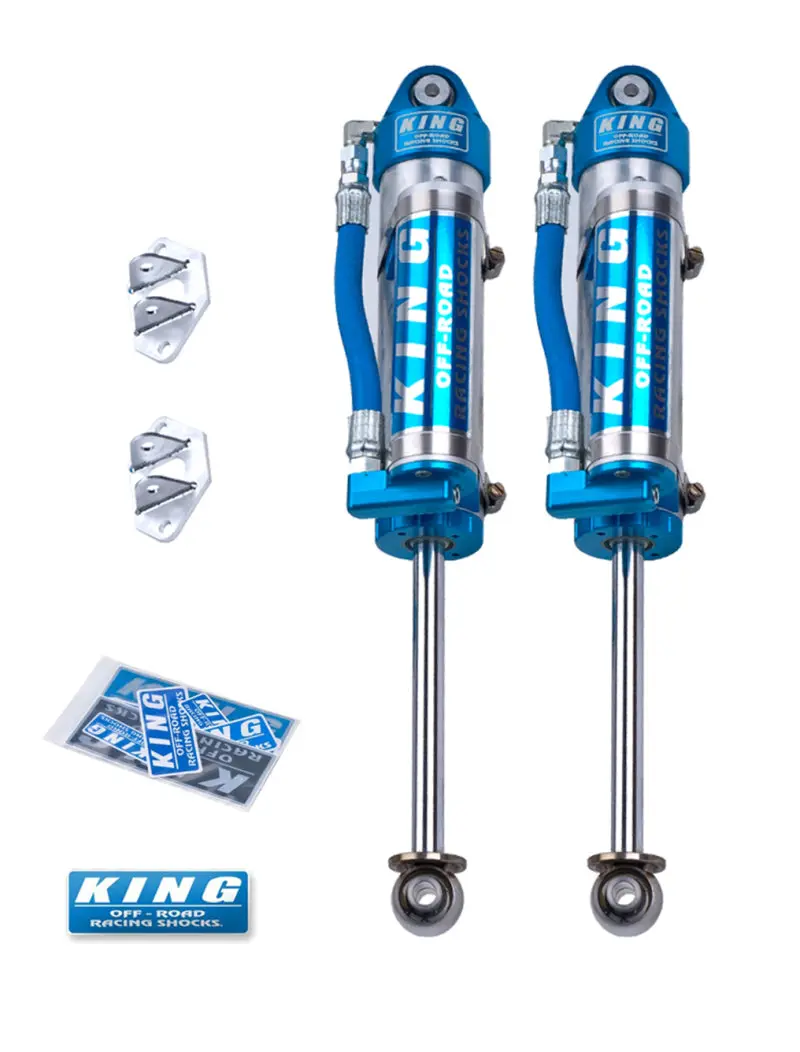 King Shocks 07-18 Jeep Wrangler Jk Rear 2.5 Dia Piggy Hose Res Shocks 3-5In Lift (Pair) 2