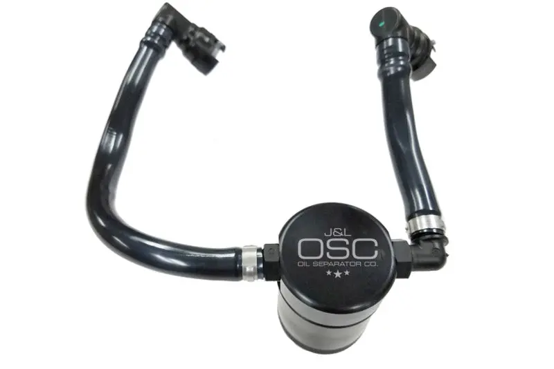 J&L Oil Separator For 2018–2019 Ford Mustang Gt – Passenger Side, 3.0" Can, Black Anodized 1