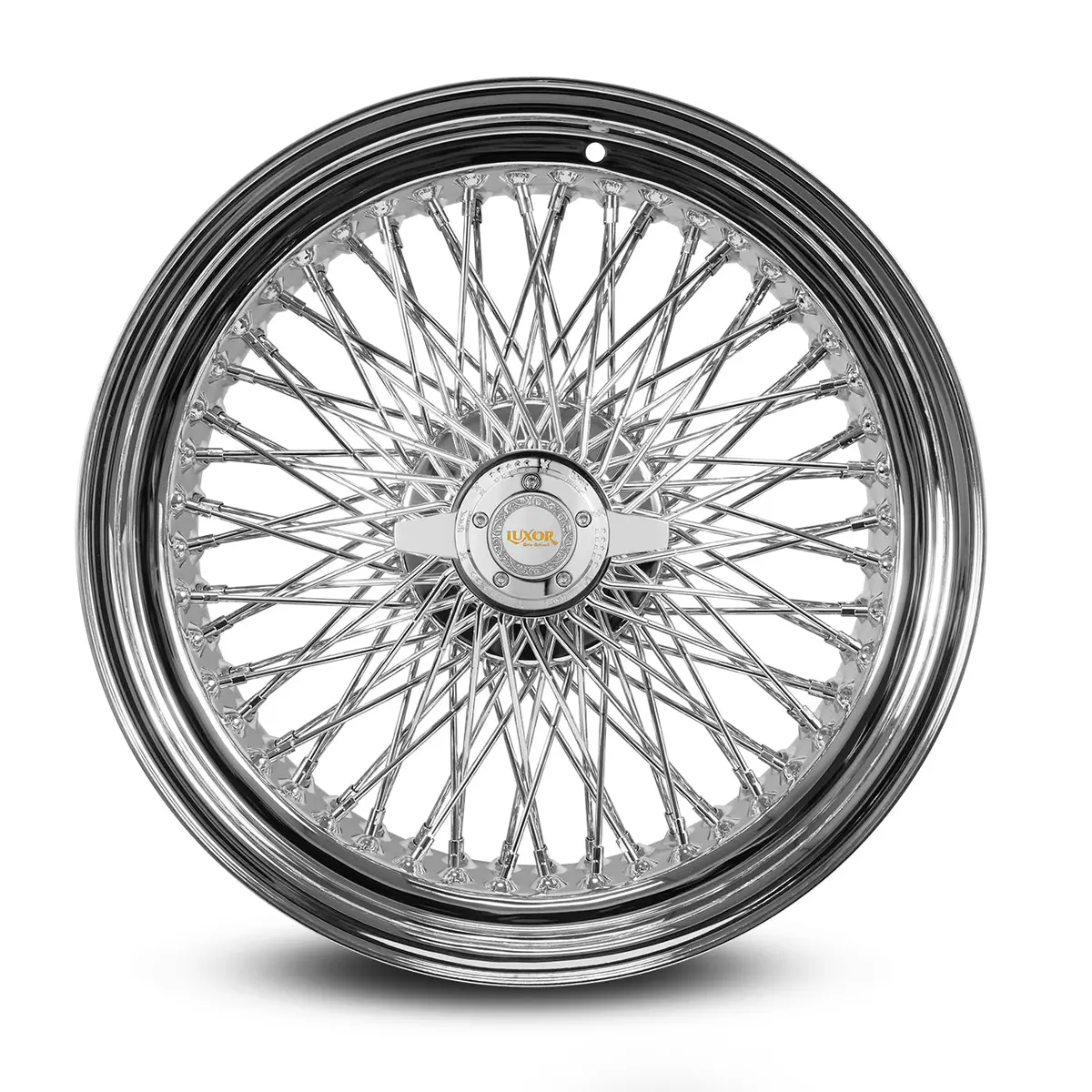 22X8 96 Quad Cross Lace Standard Chrome 1