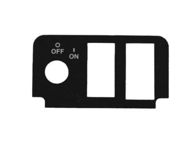 Key Switch Decal With 3 Cut-Outs For Ezgo Txt Golf Carts 2000+ 1