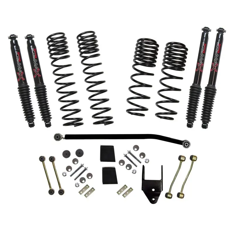 Skyjacker Diesel Dual-Rate Long-Travel Lift Kit (3.5–4 In) With Black Max Shocks For 2020 Jeep Wrangler Jl 4Wd Rubicon 1