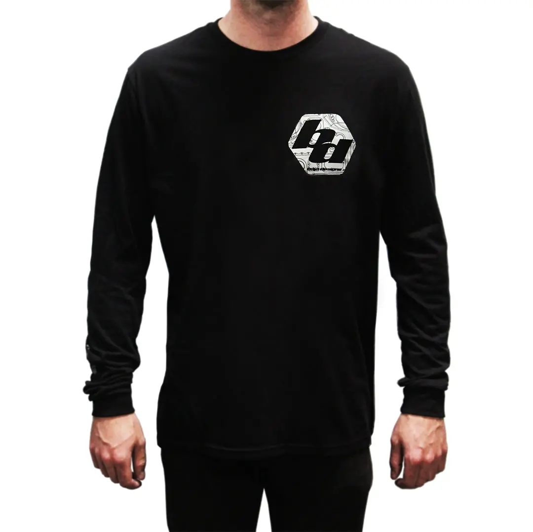 Bd Black Men's Long Sleeve Shirt Large Baja Designs 1
