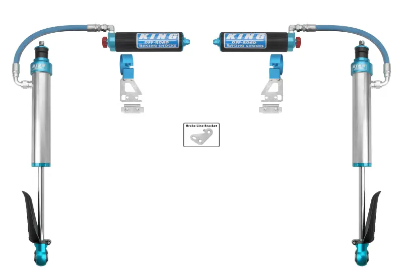 King Shocks 2024+ Toyota Tacoma 2.5 Dia Remote Reservoir Shock W/Adjuster (Pair) - Rear 1