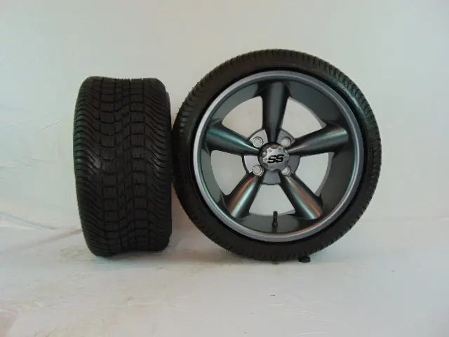 14" "Godfather" Gunmetal Set Of Wheels And Street Tires(4) 1