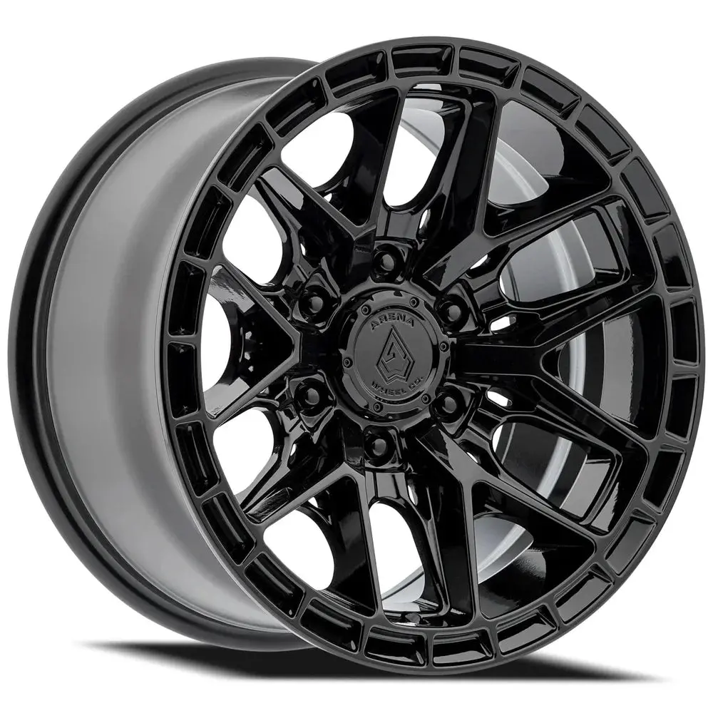 22X10 Arena A114 Battle Glossy Black Wheel 8X180 (-18Mm) 1