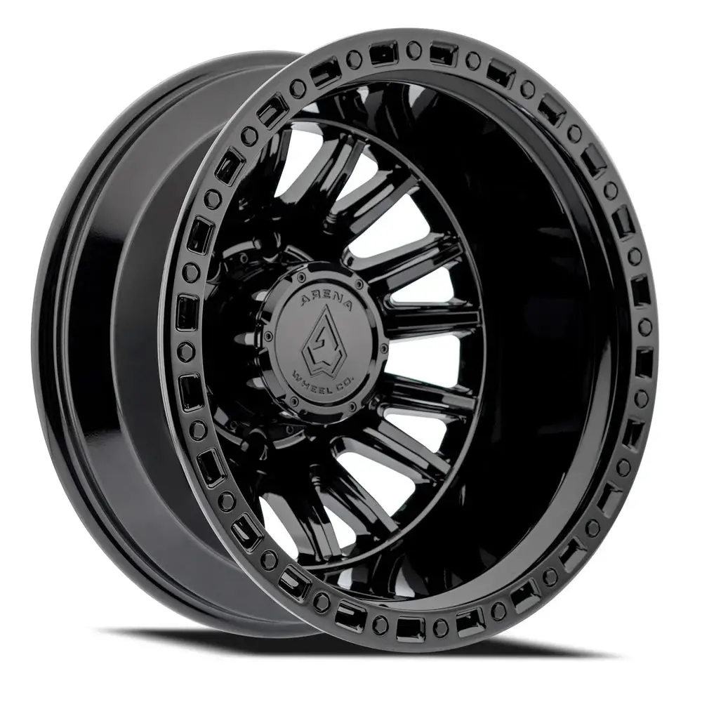 22X8.25 Arena A103 Dually Mission Rear Glossy Black Wheel 8X210 (-220Mm) 1