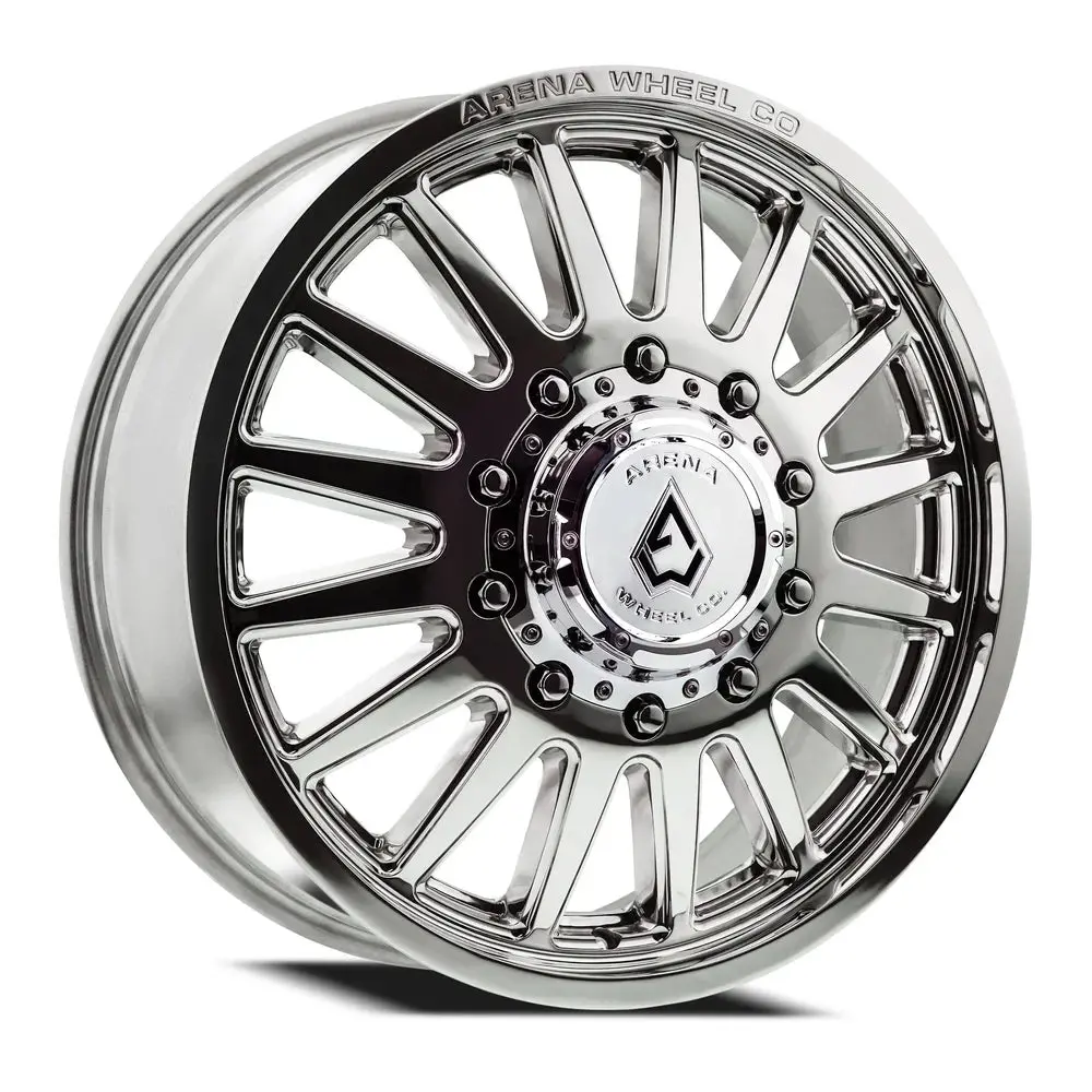 24X8.25 Arena A110 Dually Rival Front Milled And Polished Wheel 8X200 (+105Mm) 1