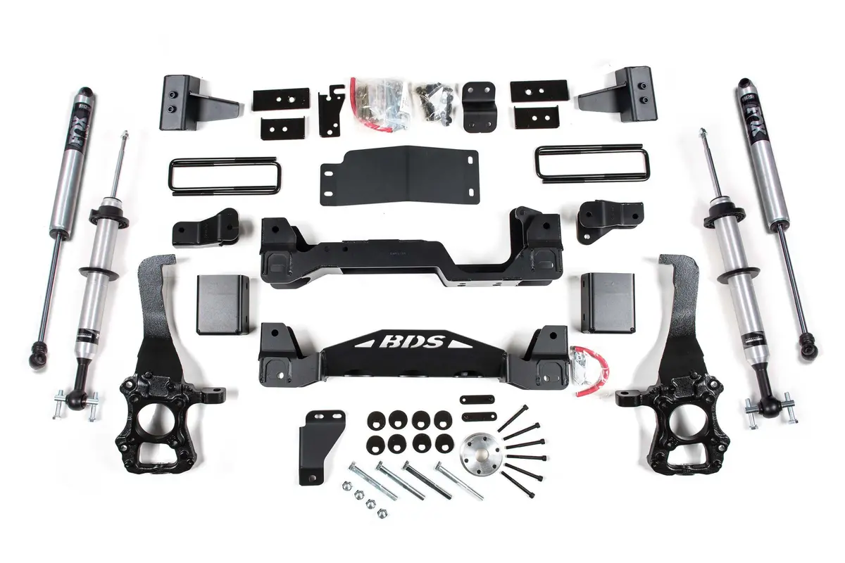 4 Inch Lift Kit Fox 2.0 Performance Shocks Internal Floating Piston Strut Ford F150 15-20 4Wd 1