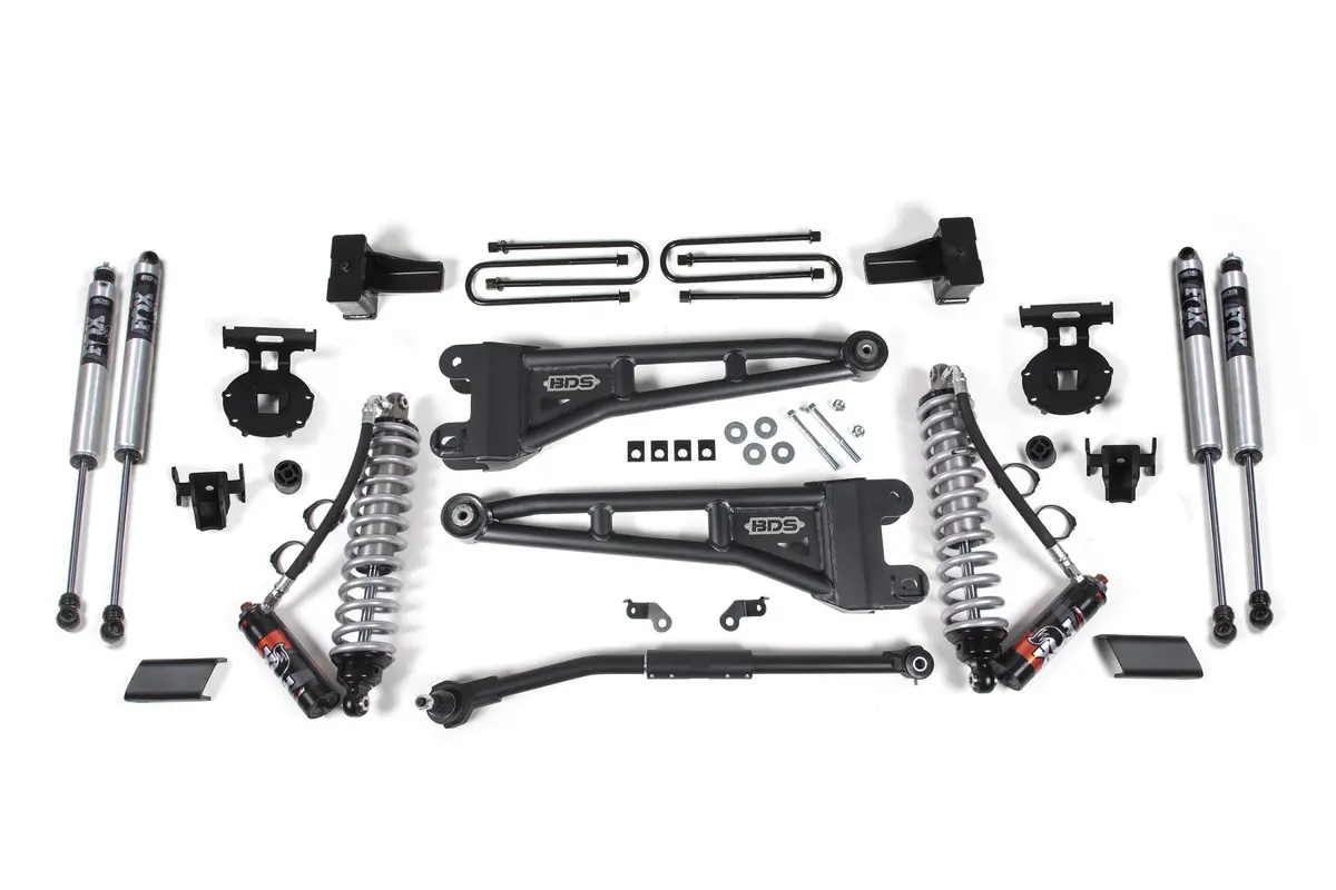 2.5 Inch Lift Kit W/ Radius Arm Fox 2.5 Performance Elite Coil-Over Conversion Ford F250/F350 Super Duty 17-19 4Wd Diesel 1