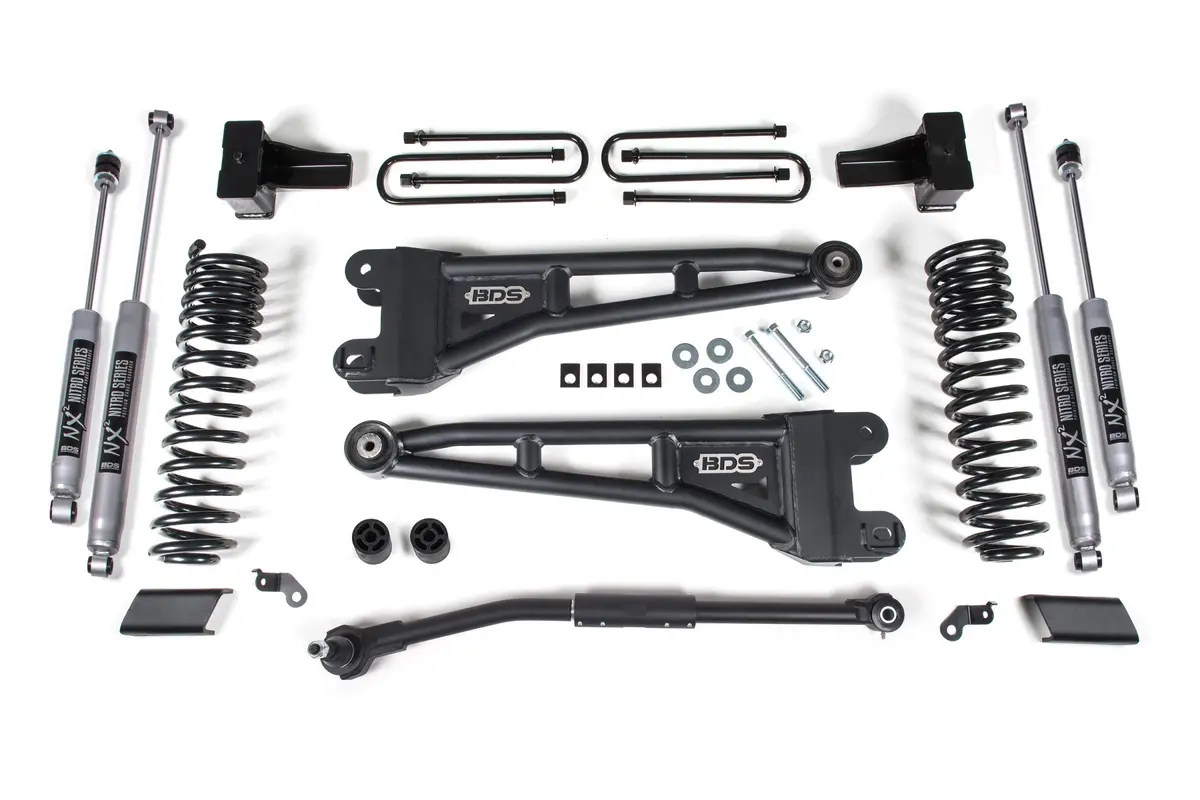 2.5 Inch Lift Kit W/ Radius Arm Ford F250/F350 Super Duty 17-19 4Wd Diesel Nx2 Nitro Shocks 1