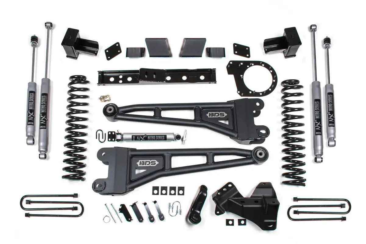 7 Inch Lift Kit W/ Radius Arm Ford F350 Super Duty Drw 20-22 4Wd Diesel Fox 2.0 Performance Shocks 1