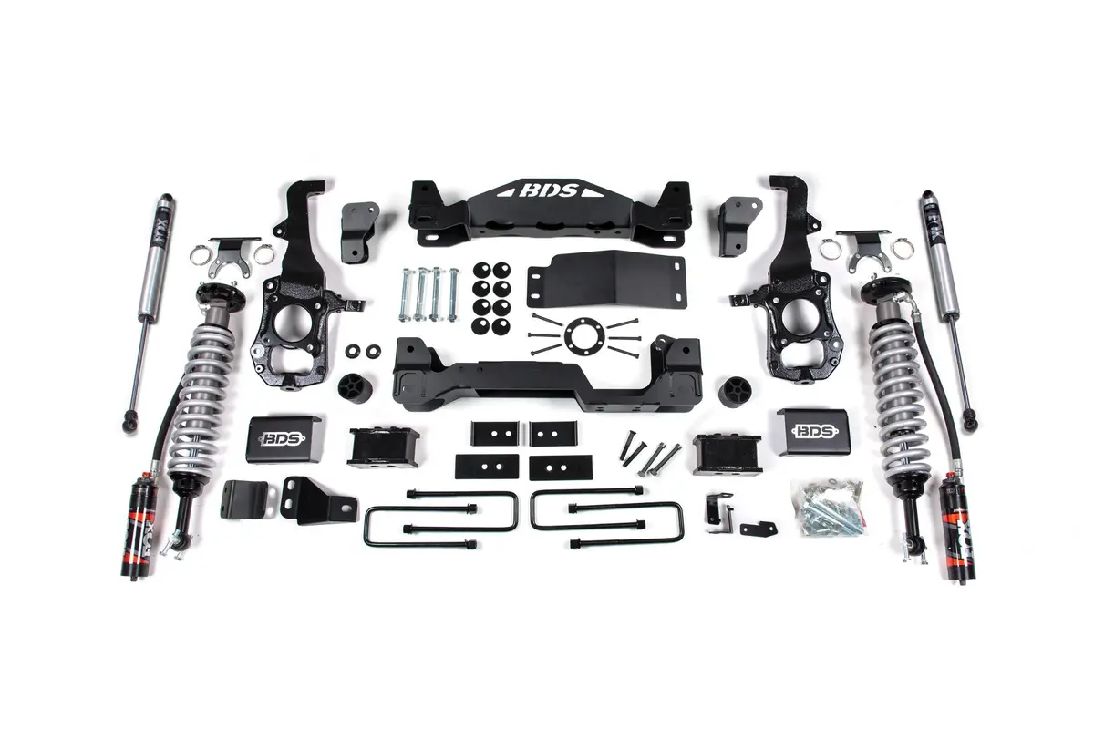 4 Inch Lift Kit Fox 2.5 Performance Elite Coil-Over Ford F150 21-24 4Wd 3 Inch Block 1
