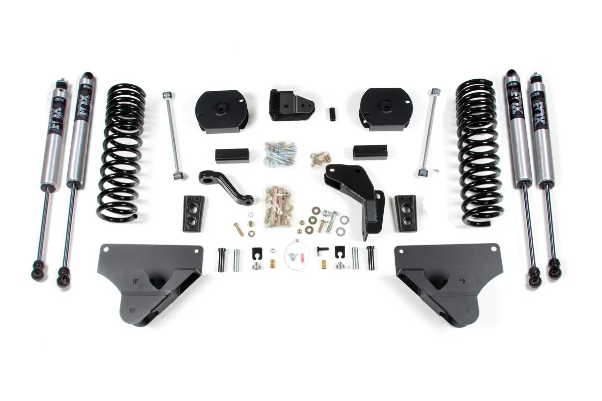 4 Inch Lift Kit Ram 2500 14-18 4Wd Gas Rear Lift Coil Spacers Fox 2.0 Performance Shocks 1
