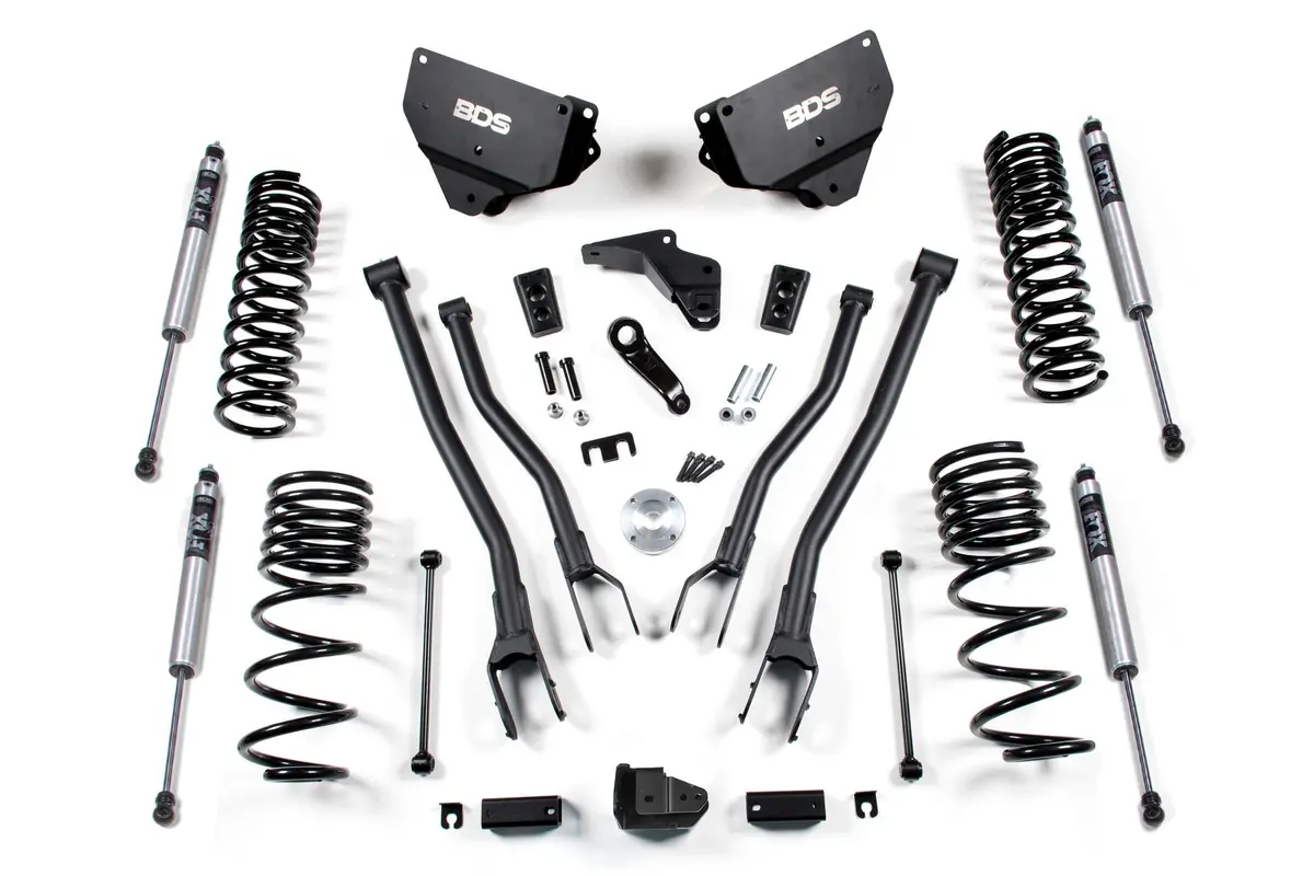 4 Inch Lift Kit W/ 4-Link Ram 2500 14-18 4Wd Gas Fox 2.0 Performance Shock 1