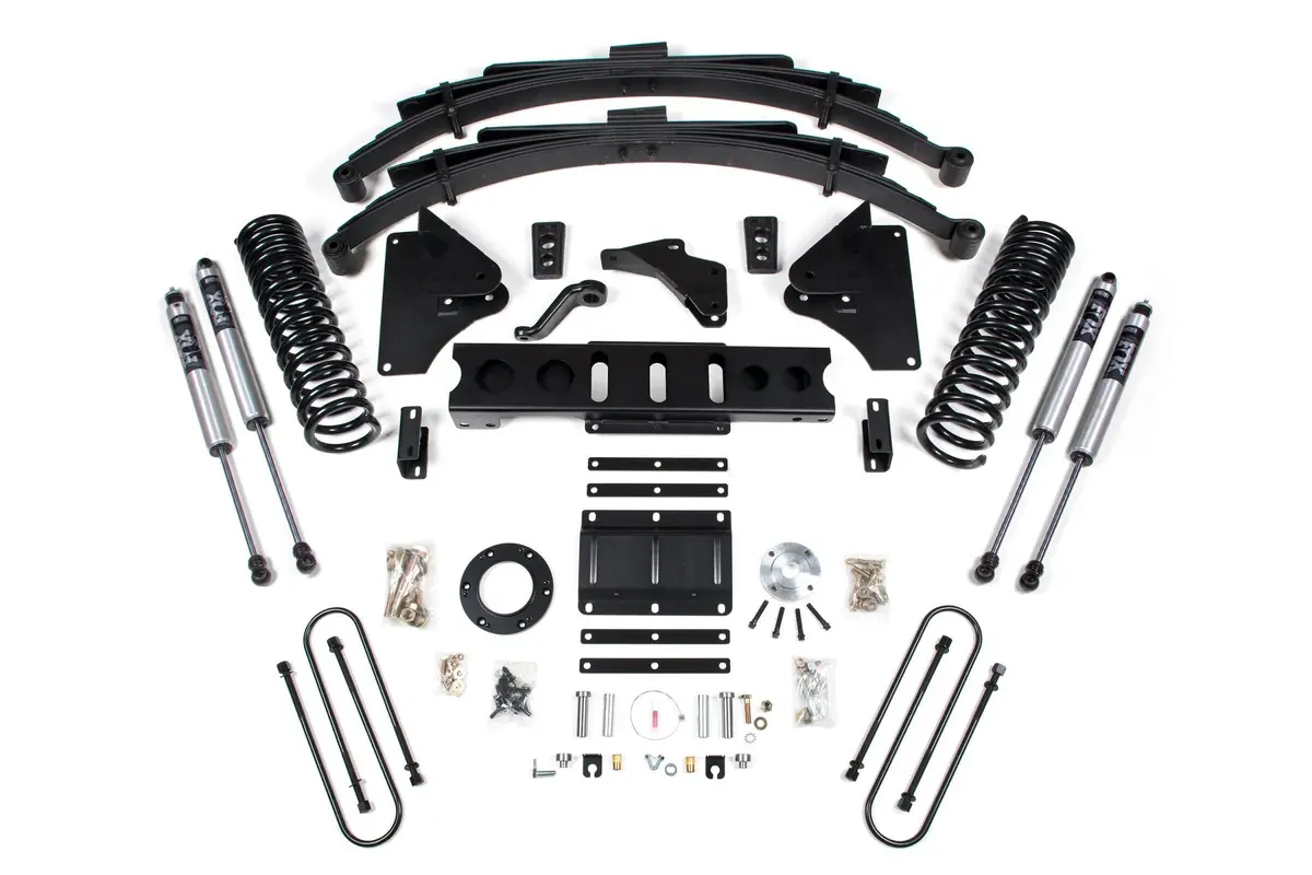 6 Inch Lift Kit Ram 3500 13-18 4Wd Diesel Leaf Springs 6 Bolt Fox 2.0 Performance Shocks 1