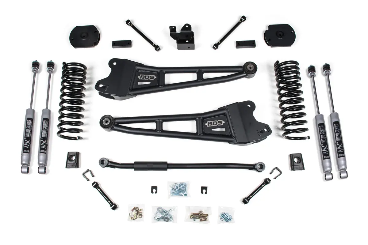 3 Inch Lift Kit W/ Radius Arm Ram 2500 14-18 4Wd Diesel Nx2 Nitro Shocks 1