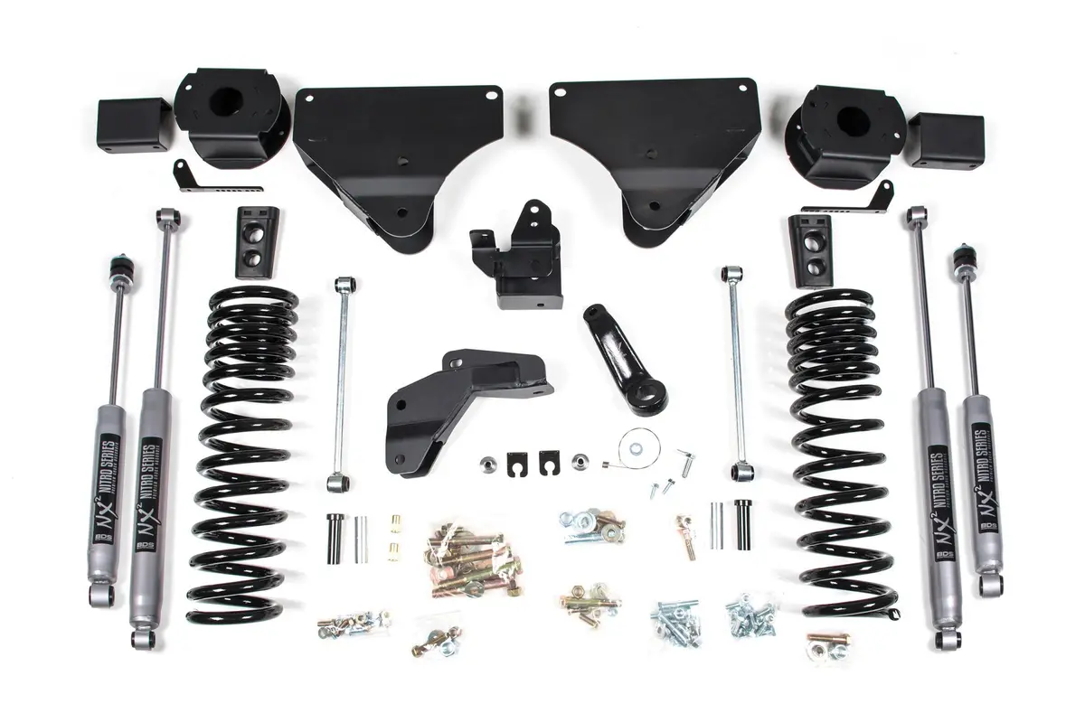 4 Inch Lift Kit Ram 2500 W/ Rear Air Ride 14-18 4Wd Diesel Nx2 Nitro Shocks 1