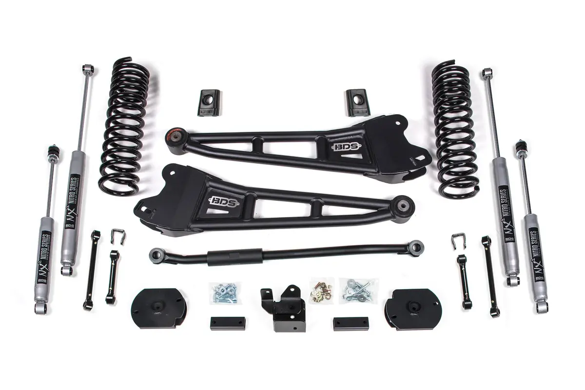 3 Inch Lift Kit W/ Radius Arm Ram 2500 19-24 4Wd Diesel Fox 2.0 Performance Shocks 1