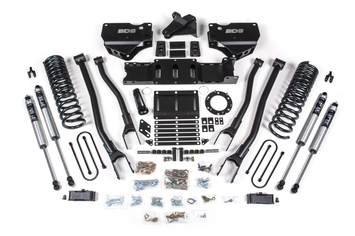 4 Inch Lift Kit W/ 4-Link Ram 3500 19-23 4Wd Gas With Factory Rear Overload Leaf Nx2 Nitro 1