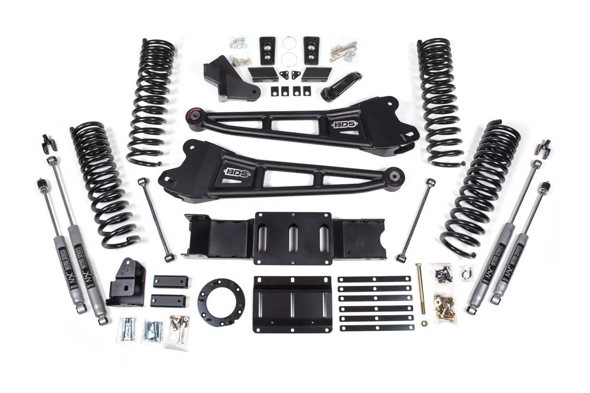 5.5 Inch Lift Kit W/ Radius Arm Ram 2500 19-24 4Wd Gas Fox 2.0 Performance Shocks 1