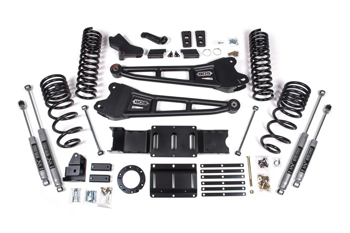 4 Inch Lift Kit W/ Radius Arm Ram 2500 19-24 4Wd Gas Nx2 Nitro 1