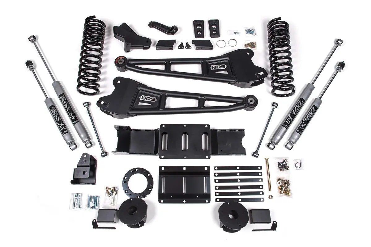 6 Inch Lift Kit W/ Radius Arm Ram 2500 W/ Rear Air Ride 19-24 4Wd Diesel Nx2 Nitro Shocks 1