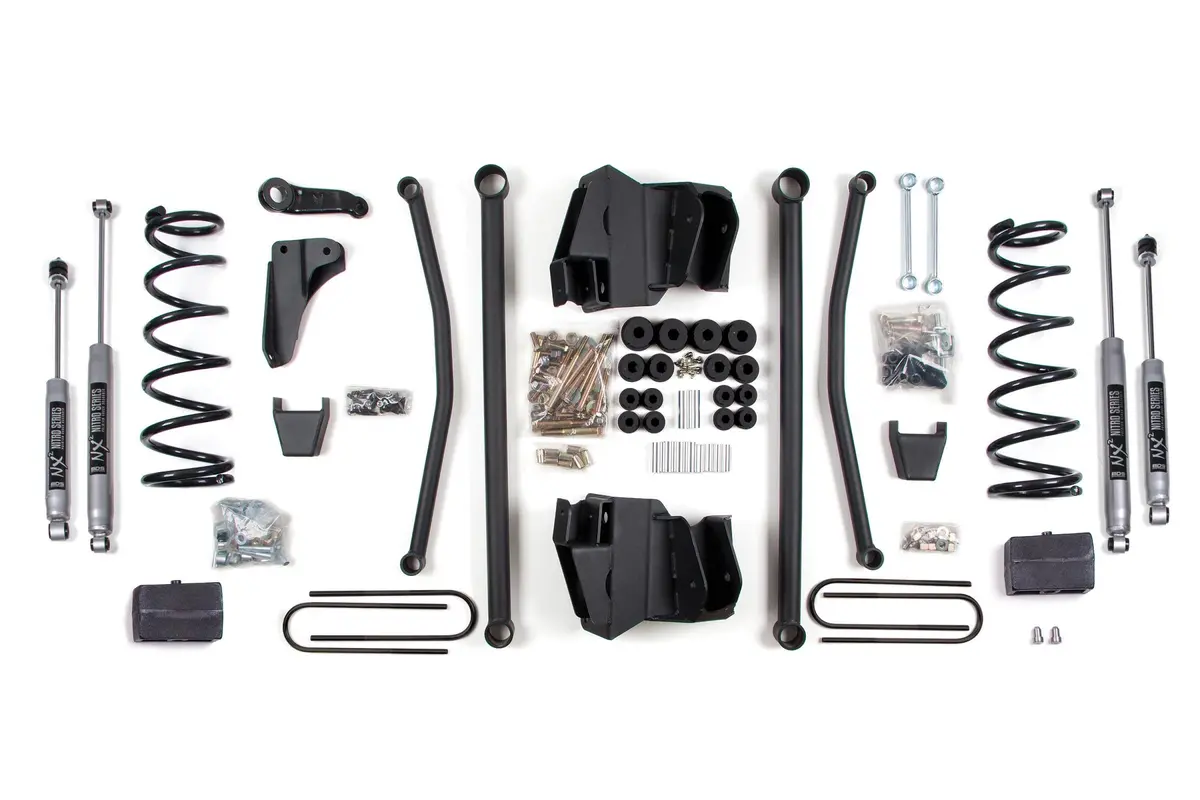 4 Inch Lift Kit Long Arm Dodge Ram 2500 Power Wagon 09-13 4Wd Gas 4 Inch Rear Axle Nx2 Nitro Shocks 1