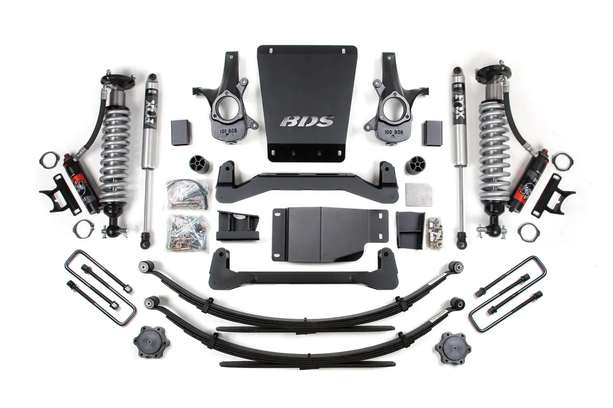 2007-2013 Gm 1500 4Wd 6 Inch Suspension Lift Kit 5.5 Inch Rear Block/Aal 2.5 Pes C/O Front 2.0 Ifp Ps Rear Bds Supsension 1