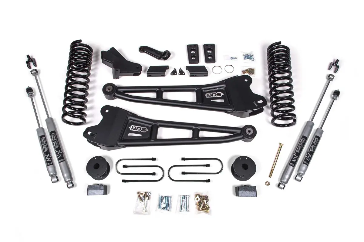 4 Inch Lift Kit W/ Radius Arm Ram 3500 W/ Rear Air Ride 13-18 4Wd Diesel Fox 2.0 Performance 1