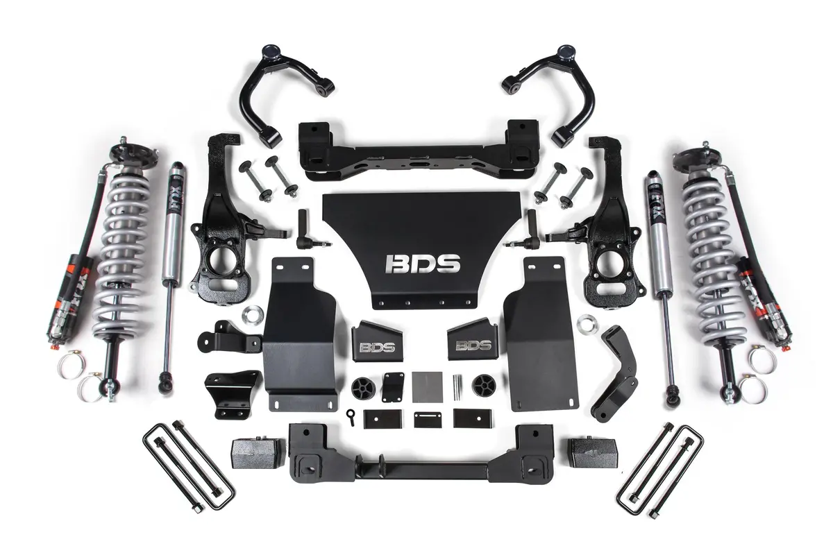 6 Inch Lift Kit Fox 2.5 Performance Elite Coil-Over Silverado/Sierra 1500 19-24 4Wd Gas Strut Spacer Fox 2.0 Performance 1