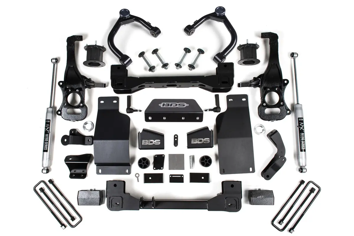 4 Inch Lift Kit Silverado/Sierra 1500 19-24 4Wd Diesel Fox 2.0 Performance 1