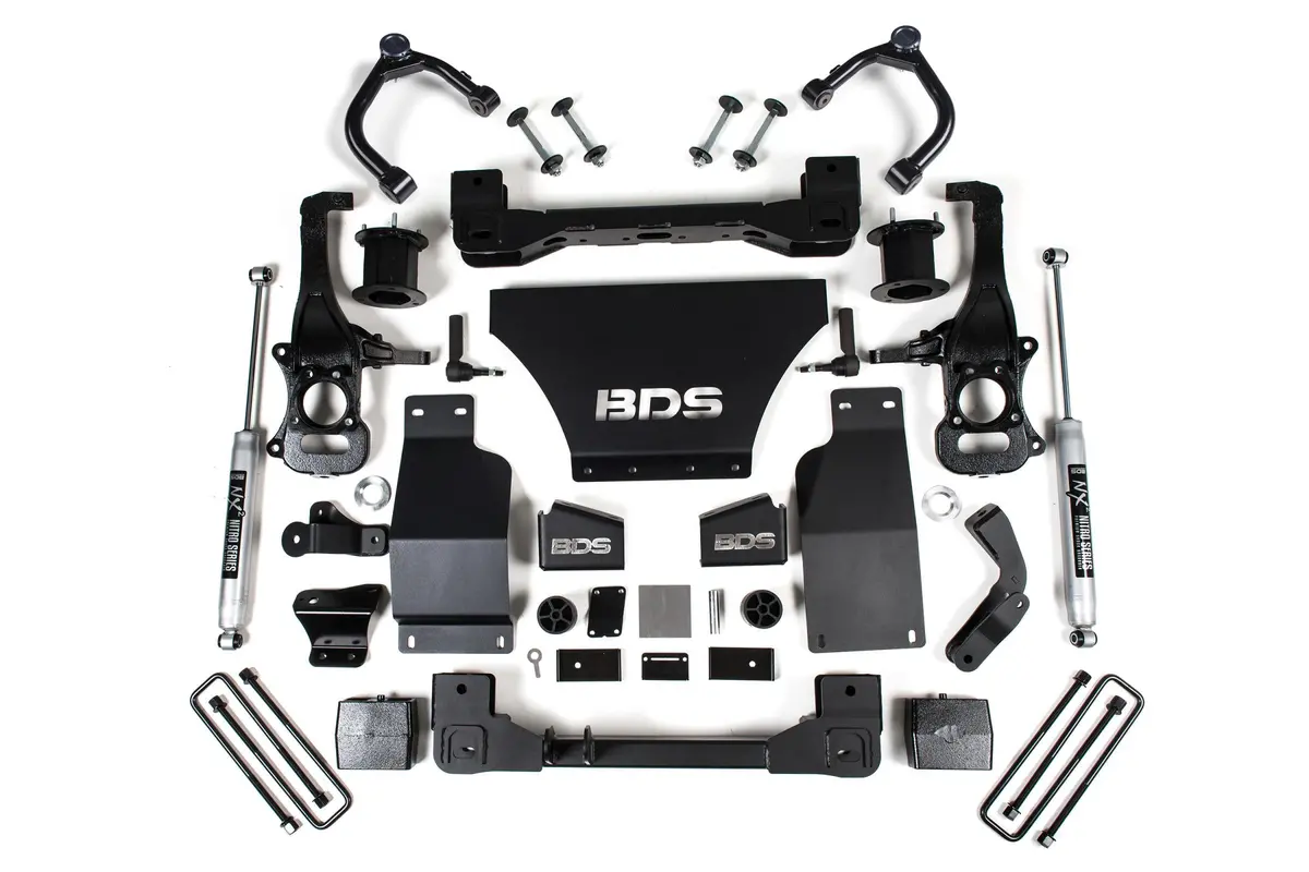 4 Inch Lift Kit Chevy Trail Boss Or Gmc At4 1500 19-24 4Wd Gas Fox 2.0 Performance Shocks 1