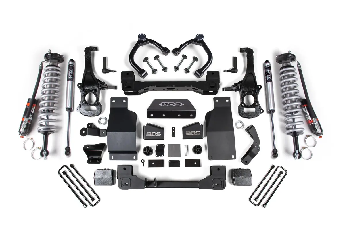 4 Inch Lift Kit Fox 2.5 Performance Elite Coil-Over Chevy Trail Boss Or Gmc At4 1500 20-24 4Wd Diesel Fox 2.0 Performance Shocks 1