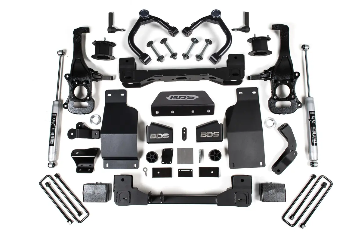4 Inch Lift Kit Chevy Trail Boss Or Gmc At4 1500 20-24 4Wd Diesel Fox 2.0 Performance Shocks 1