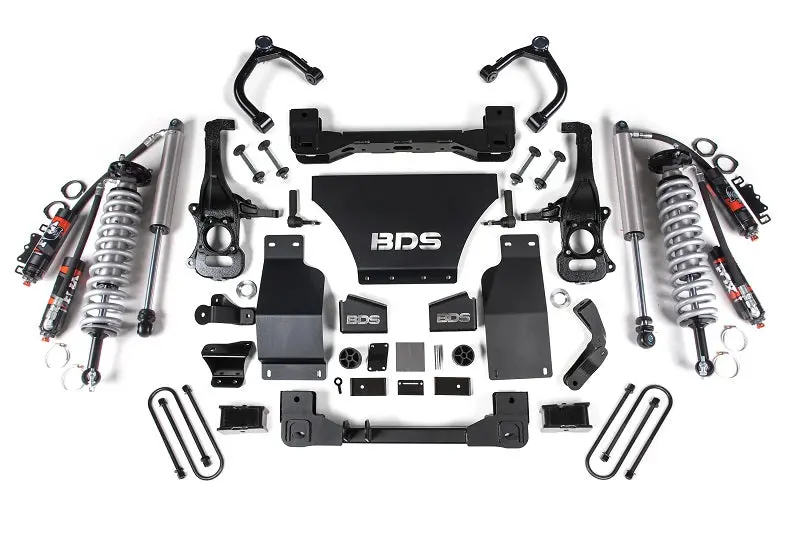 25-Up Silverado/Sierra 1500 4Wd 4 Inch Suspension Lift Kit V8 Gas 3 Inch Rear Block -Fox 2.5 Pes C/O Front Fox 2.5 Pes Rear Bds Suspension 1