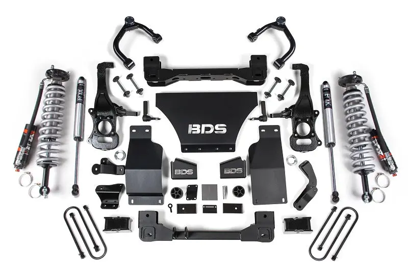 25-Up Silverado/Sierra 1500 4Wd 4 Inch Suspension Lift Kit V8 Gas 3 Inch Rear Block -Fox 2.5 Pes C/O Front Fox 2.0 Ps Rear Bds Suspension 1