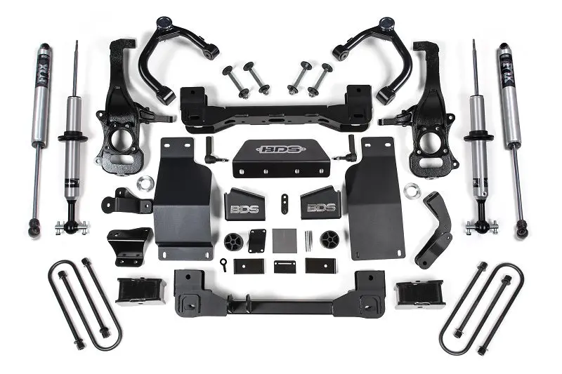 25-Up Silverado/Sierra 1500 4Wd 4 Inch Suspension Lift Kit 3.0 Diesel / 2.7 Gas 3 Inch Rear Block Spacer Front Nx2 Rear 1
