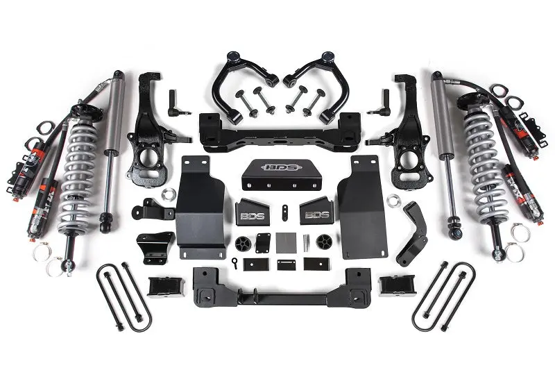 25-Up Silverado/Sierra 1500 4Wd 4 Inch Suspension Lift Kit 3.0 Diesel / 2.7 Gas 3 Inch Rear Block -Fox 2.5 Pes C/O Front Fox 2.5 Pes Rear Bds Suspension 1