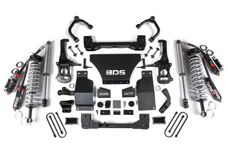 25-Up Chevy Tb/Gmc At4 1500 4Wd 2.5 Inch Suspension Lift Kit V8 Gas 1 Inch Rear Block -Fox 2.5 Pes C/O Front Fox 2.5 Pes Rear Bds Suspension 1