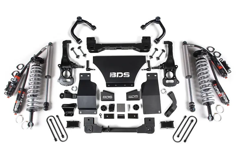 25-Up Chevy Tb/Gmc At4 1500 4Wd 2.5 Inch Suspension Lift Kit 3.0 Diesel / 2.7 Gas 1 Inch Rear Block -Fox 2.5 Pes C/O Front Fox 2.5 Pes Rear Bds Suspension 1