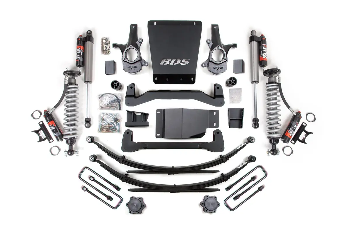 4 Inch Lift Kit Fox 2.5 Performance Elite Leaf Springs Coil-Over 07-13 Silverado/Sierra 1500 4Wd Bds Suspension 1