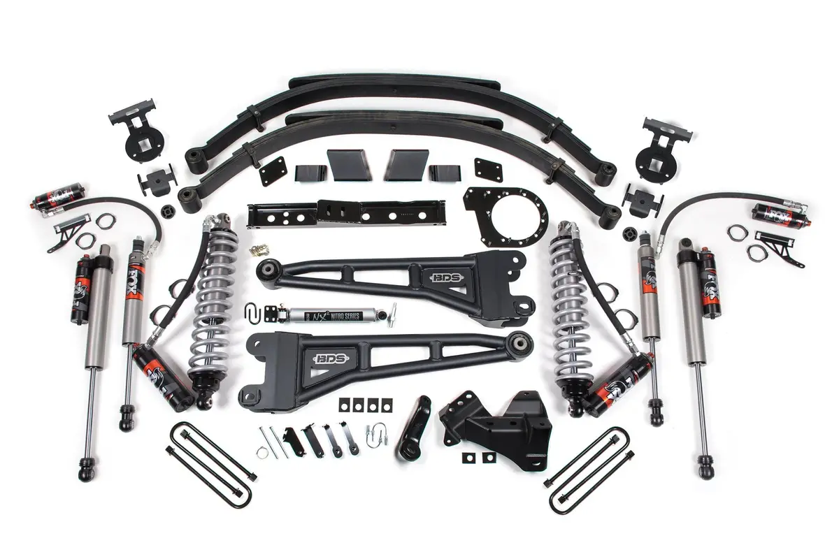 7 Inch Lift Kit W/ Radius Arm Fox 2.5 Performance Elite Coil-Over Conversion Ford F250/F350 Super Duty 20-22 4Wd Diesel 1