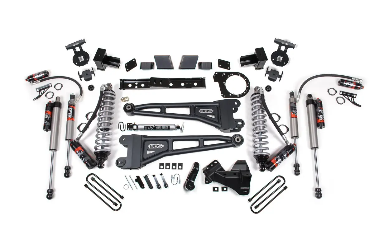 6 Inch Lift Kit W/ Radius Arm Fox 2.5 Performance Elite Coil-Over Conversion Ford F250/F350 Super Duty 17-19 4Wd Diesel 5 Inch Block With 2 Leaf Main Performance Elite 1