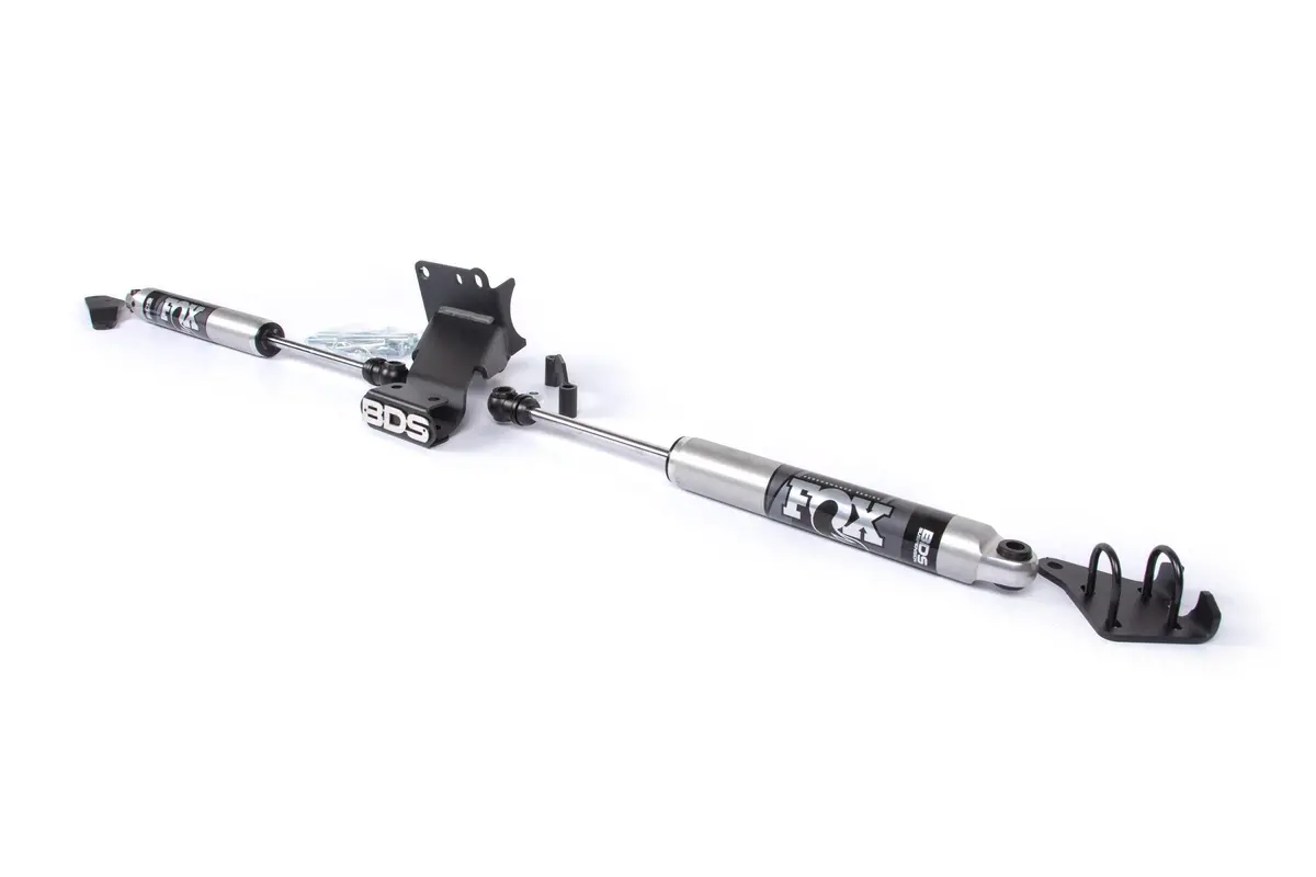 Dual Steering Stabilizer Kit W/ Fox 2.0 Performance Shocks T-Style Steering Ram 2500 19-24 And 3500 19-24 4Wd 1