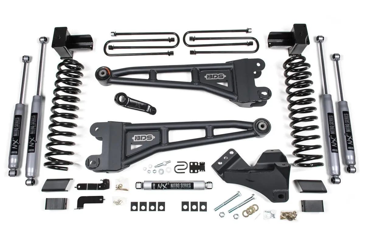 5 Inch Lift Kit W/ Radius Arm Ford F250/F350 Super Duty 23-24 4Wd Diesel 5 Inch Block With 3 Leaf Main Nx2 Nitro 1