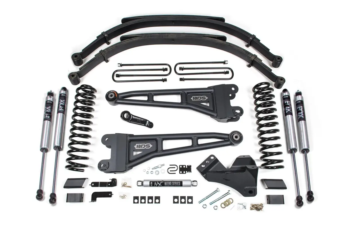 5 Inch Lift Kit W/ Radius Arm Ford F250/F350 Super Duty 23-24 4Wd Diesel Leaf Springs Fox 2.0 Performance 1