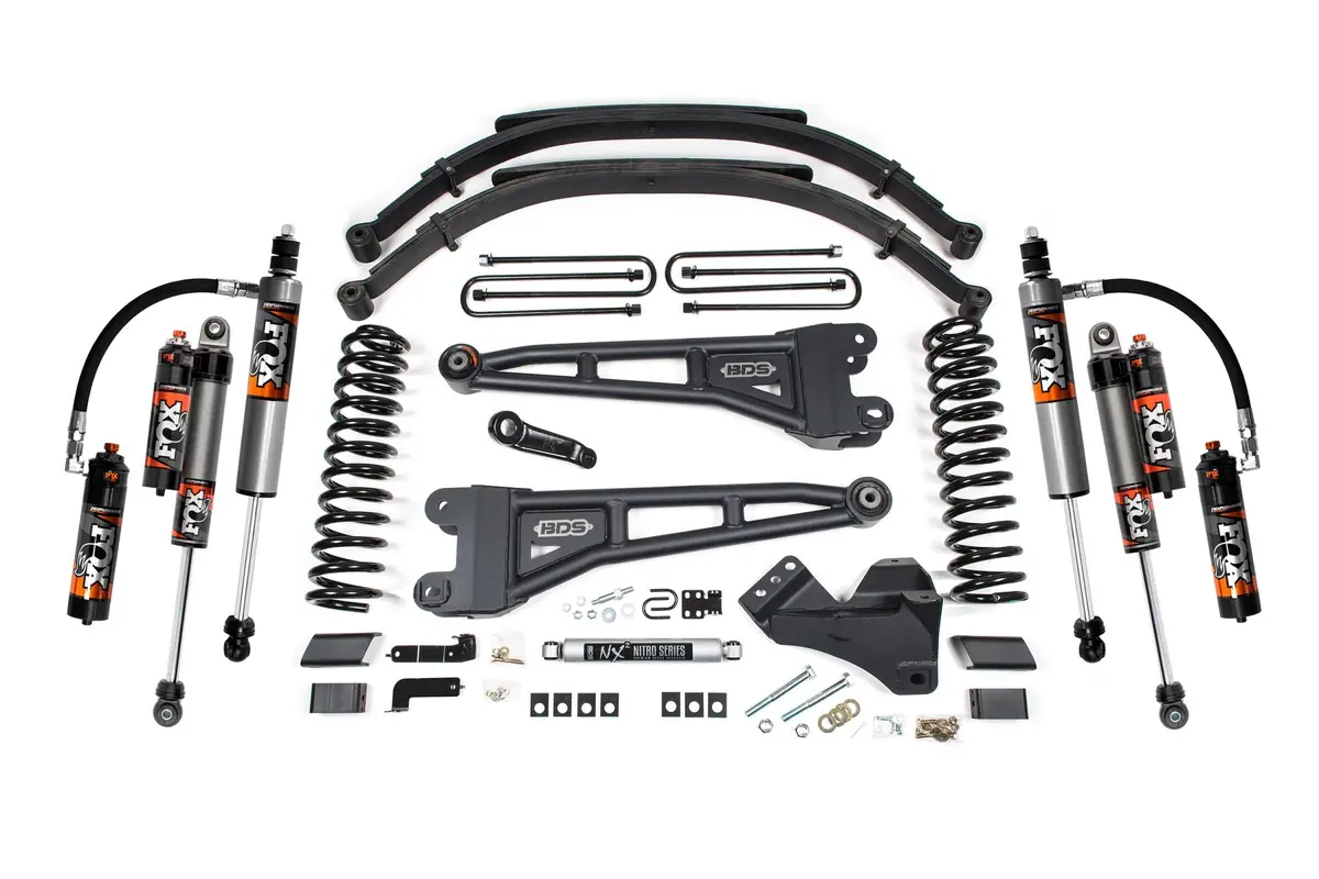 5 Inch Lift Kit W/ Radius Arm Ford F250/F350 Super Duty 23-24 4Wd Diesel Leaf Springs Fox 2.5 Performance Elite 1