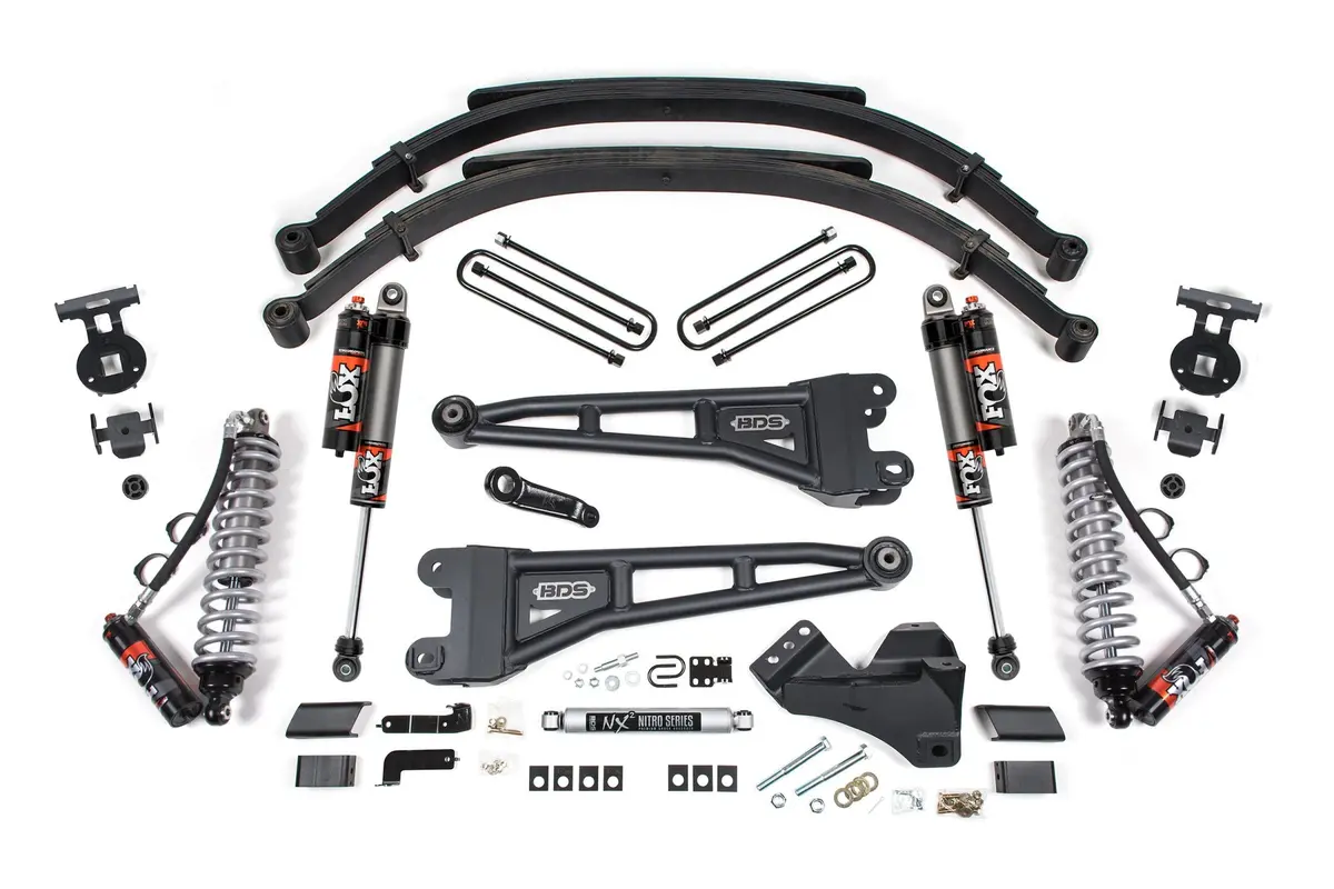 5 Inch Lift Kit W/ Radius Arm Fox 2.5 Coil-Over Conversion Performance Elite Ford F250/F350 Super Duty 23-24 4Wd Diesel Leaf Springs 2.5 Performance Elite 1